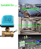 Motorized Ball Valve,3/4" DN20 Brass Electrical Ball Valve,DC12V/24V 3 Wire Water Valve with Standard Port (Normally Closed) - Image 6
