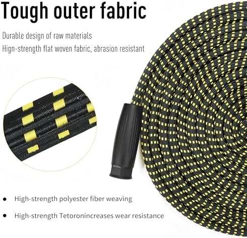 Garden Hose 50ft Triple TPE (Lightweight Kink-Free) 8-Function Nozzle | Ideal for Lawn, Car Wash & Camping - Image 2