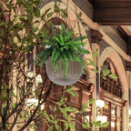 Resin Hanging Planters for Indoor Outdoor 2 Pack with Chains Self Watering - Image 3