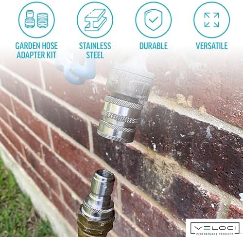 MTM Hydro Pressure Washer Garden Hose Adapter Set, 6 Piece, 3x3 - Image 3