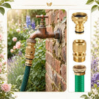 Shimeyao Brass Hose Quick Connect Fittings 3/4" BSPP, 16 Sets Female Male - Image 3