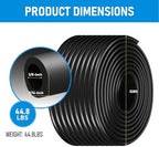 Self-Sinking Aeration Hose 100 ft ⅜ in. Comes with 4 patchers and 4 stainless steel hose clamps for weighted air pump tubing, easy to install for pond water lake aeration (100 Feet) - Image 2