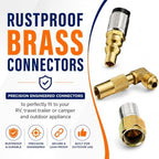 Flame King Propane 12ft RV Quick Connect Hose Adapter for 17" or 22" BlackStone or Flame King Griddle - Image 5
