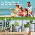 WIOR Automatic Plant Waterer Drip Irrigation System Kit for 15 Potted Plants, Indoor Self Watering System Plant Watering Devices with Programmable Water Timer for Garden Balcony Greenhouse Vacation - Image 3