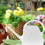 FENICAL Large 2l Watering Can for Outdoor Plants with Long Spout, White Plastic Plant Waterer for Garden and Patio Use - Image 5