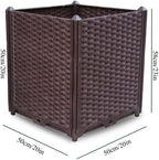 YSUEFIJO Raised Garden Bed Planter, Planters for Outdoor Plants, Elevated Garden Boxes Plant Pots, Grow Herbs and Vegetables Outdoors, Easy to Install - Image 6
