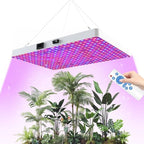 Remote Control LED Grow Light, 100 Watt Dimmable Full Spectrum Plant Light, 3 Lighting Modes Grow Lights for Indoor Plants Seed Starting Seedlings Vegetable, Hanging Growing Lamp for 2x2/3x3 Grow Tent by Unknown