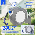 SPECILITE Retractable Garden Water Hose Reel 100 FT, 304 Stainless Steel - Image 3