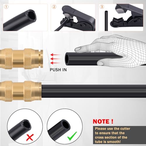 CheeMuii 32PCS Brass DOT Air Line Fittings DOT Quick Connect Straight Union - Image 6