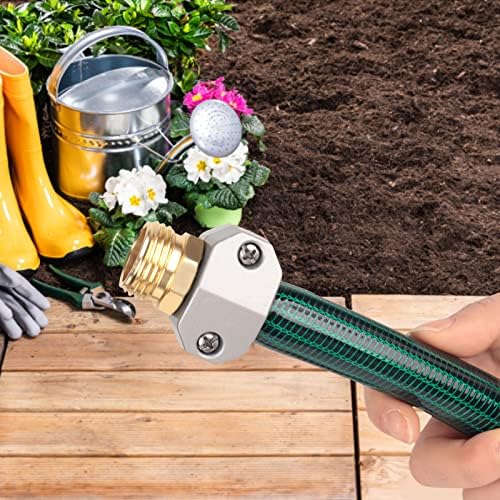 Hose repair kit,（3 Sets）garden hose repair Fittings Aluminum Female and Male With Zinc Clamp Water Hose End Repair Connector Fit 3/4 Inch And 5/8 Inch Garden Hose，garden hose repair kit (Pack of 2) - Image 6
