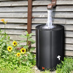 Collapsible Rain Barrel,Portable Water Storage Tank,Rainwater Collection System Downspout,Water Catcher Container with Filter Spigot Overflow Kit (100 Gallon) - Image 6