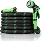 Ultra-Lightweight Garden Hose 25 ft with Spray Nozzles by Sunifier