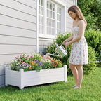 Fancyango Raised Garden Bed with Wheels 13.3" Hx2 -Ashen - Image 7