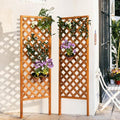 2 Pack Wood Garden Decor Trellis for Climbing Plants Outdoor by ScienGardenJoysofgardening