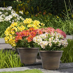 Fodetyff Planters-Plant-Pots-Indoor-Outdoor, 16 inch 4 Pack Gold - Image 6