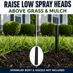 5 Inch Sprinkler Riser Extensions, 8 Pack ABS Sprinkler Head Extenders Compatible with Rain Bird 1800 Series & Hunter Pro-Spray Sprinklers, Raise Low Pop-Up Sprinkler Heads Above Grass & Mulch - Image 3