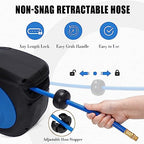 G GOOD GAIN Air Hose Reel Retractable 3/8 in x 50 ft, Max 300PSI, Blue - Image 3