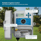 Hunter X2 6 Zone Sprinkler Controller, WiFi Compatible Sprinkler Timer - Image 4