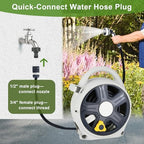 Retractable Garden Hose Reel, 1/2” x 60 ft Portable Hose Reel - Image 7