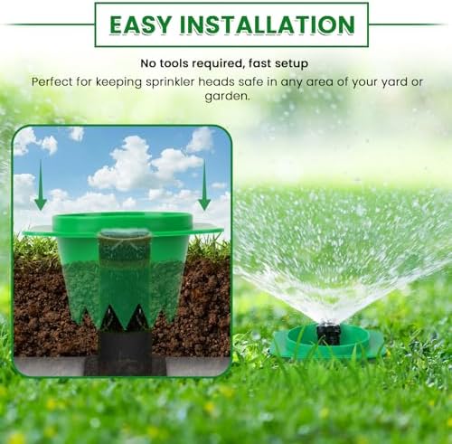 12-Pack Sprinkler Head Protectors - Sprinkler Head Guards for Lawn - Image 3