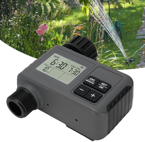 Luocute Sprinkler Timer, Programmable Water Timer for Garden Hose with Rain Delay Manual Mode, Digital Irrigation System for Lawns Yards Pools Gardens Greenhouses - Image 7