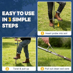 36 Inch Soil Sampler Probe, Stainless Steel Soil Core Sampling Tool with T-Handle, Heavy Duty Soil Probe for Lawn, Garden, Farm & Soil Testing - Image 4