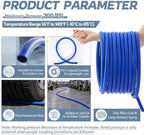 1/2'' lD 300ft PVC Air and Water Hose, 280Psi Working Blue Hose - Image 4