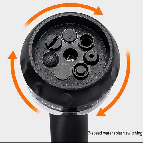 Portable Hose Cart, Wall-mounted Garden Hose Reels High Pressure Water Gun with Thickened Hose and 360° Foldable Hand Handle, Leak-proof Design for Cleaning, Irrigation, Car Wash - Image 7