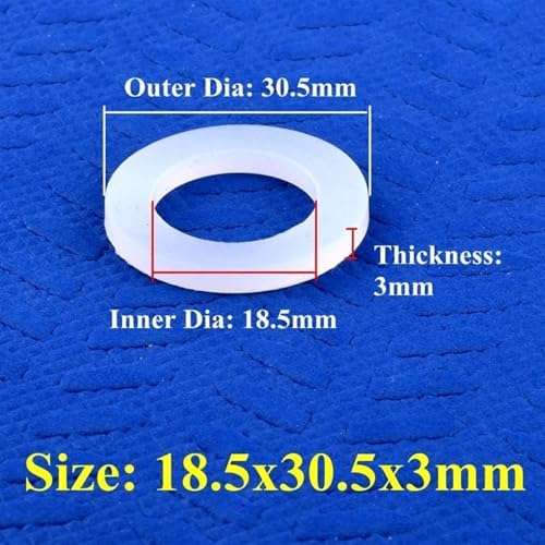 Gasket High Thermostability Seal Ring Water Dispenser Irrigation Water Pipe Joint Seal,Assorted o Rings(18.5x30.5x3mm,200 Pieces) - Image 2