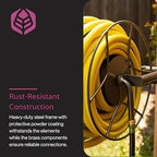 Yard Butler Hose Reel, 180 Degree Swivel, Wall Mount, 100-Foot Hose - Image 5