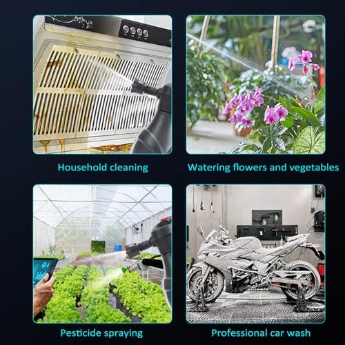 Shkalacar Electric Car Foam Sprayer, 2L Detailing Foam Sprayer 3000mAh Battery Transparent and Visible Capacity Scale for Home Cleaning, Gardening, Car Cleaning Kit and Car Detailing - Image 6
