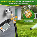 Hose Splitter 3 Way, High Flow Garden Hose Splitter, 3/4” Ght Inlet Brass Heavy Duty Hose Converter, water 3 Way Faucet hose splitter, Long Handle Hose Valve Large Outlet. - Image 4
