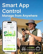 Solar WiFi Water Timer for Garden Hose, 2-Zone Sprinkler Controller with Flow Meter, Smart Irrigation System with Rain Delay, Brass Inlet, APP & Voice Control, No Hub Required - Image 2