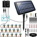 Irrigation System for Garden with Solar Panel, Automatic Drip Irrigation Kits 49FT Hose, Smart Timer Solar Irrigation System for Garden, Patio, Small Farm, Prevent Plants Wither (15 Pots) by Unknown