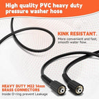 FIXFANS Pressure Washer Gun and Hose Kit, 50FT Power Wash Hose, M22 Fitting - Image 6
