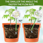 17 oz 2 Weeks Extra Large Plant Watering Globes, Iridescent Glass Self Watering Globes, Self Watering Planter Insert, Automatic Watering Bulbs for Daily or Vacation Use (4 Pack) - Image 5