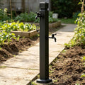 Floor-Mounted Water Feature Column Stainless Steel Hose Stand with Spigot, Vertical Garden Tap for Patio Yard Lawn Irrigation Washing, Yard Hydrant(Style 2,Height: 95cm/37.4in) by Gaommini