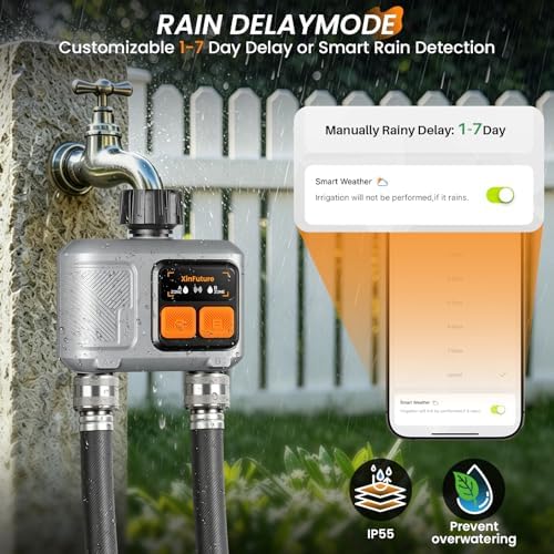 WiFi Sprinkler Timer 2 Zone, Smart Water Timer for Garden Hose - Image 6