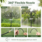 Custom Length Leak-Resistant Garden Irrigation Watering System - Efficient Watering Solution for Plants, Lawns & Flower Beds - Adjustable & Easy to Install - Image 5