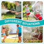 Quick Connect Hose Fittings Male and Female Set, 3/4 Inch Aluminum Garden Hose Fitting Quick Connector with Rubberized Grips, Water Hose Connector for Garden (6 Set) - Image 5