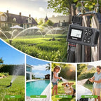 Water Timer, Digital Irrigation Controller System with Rain Delay/Manual Mode/Automatic, Programmable Hose Timers for Outdoor Garden Yard Lawn - Image 7