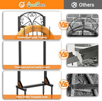 Garden Hose Holder for Outside - Freestanding Metal Water Hose Holder Stand Holds 151ft, Heavy Duty Garden Hose Storage Hanger Rack for Outdoor Yard Patio - Image 4