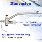 Tool Daily Short Pressure Washer Gun with Foam Cannon Dual Connector - Image 5