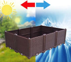 YSUEFIJO Planter Box Outdoor Large, Raised Garden Bed for Vegetables Outdoor, Elevated Planter Box, Great for Outdoor Patio, Deck, Balcony - Image 4