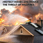 Rooftop Sprinkler 360 Degree Rotation 3300 sq ft Coverage - Image 5