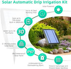 Solar Drip Irrigation System - Supports 20-30 Pots, 12 Timing Modes - Drip Irrigation Kit,Automatic Plant Garden Watering System for Outdoor Plants,Garden, and Potted Plants - Image 2