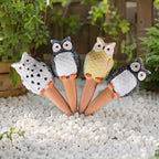 4 Pack Owl Shaped Drip Irrigation Device Top Refill Design Slow Release Self Watering Planter Insert Cute Self Watering Plant Spike for Indoors Outdoors Potted Plants (A) - Image 7
