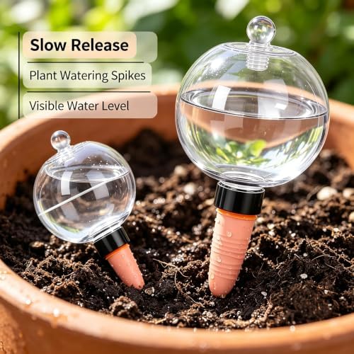 Self Watering Globes 26Oz Large Automatic Plant Waterer, Terracotta - Image 3
