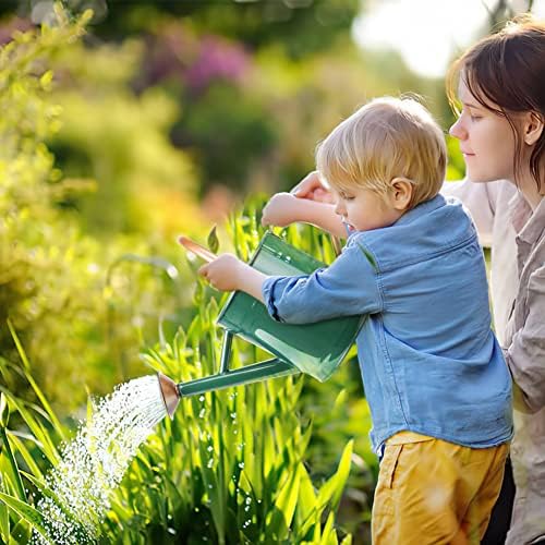 Metal Watering Can with Removable Spout, Galvanized Steel Plants Water Can for Women, Men and Kids' Outdoor or Indoor Gardening - Nice Flower Watering Pot Gift & Decoration (Green, 0.6 Gallon) - Image 5