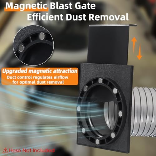 4"Magnetic Dust Collection Fittings,Mag 4Inch Blast Gate for Dust Collector - Image 4